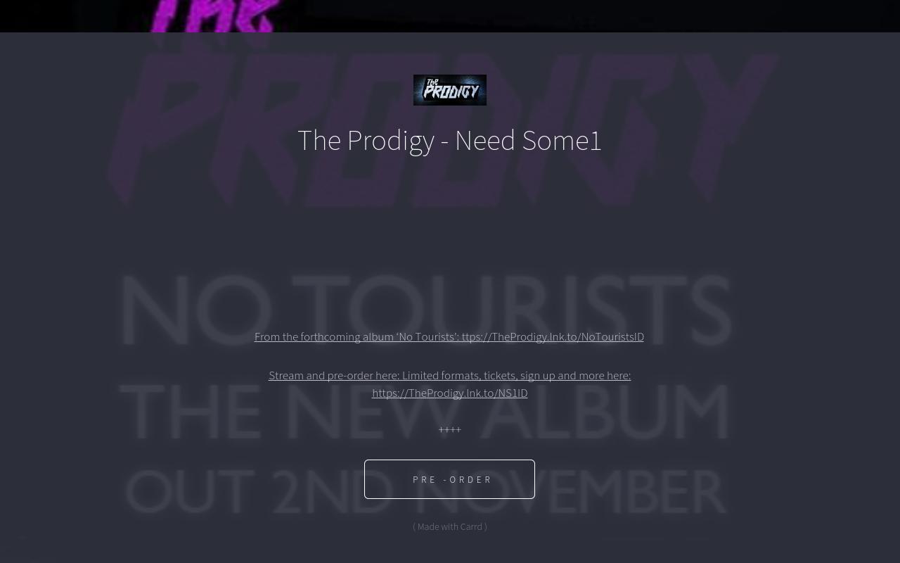 Carrd profile picture for @theprodigy